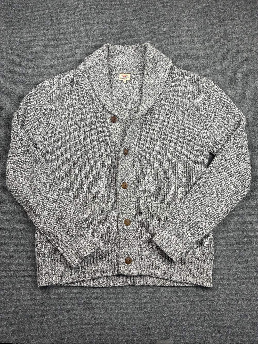 Faherty Men’s Shawl Collar Button-Front Cardigan Sweater